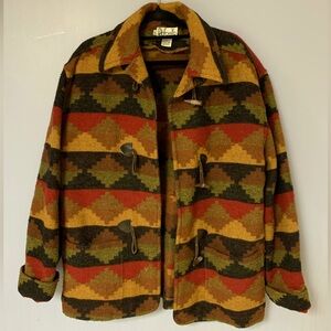 Large Vintage Rafaella Earthy- Multicolored thick Jacket